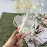 ماگ‌های شیشه‌ای گل بابونه
